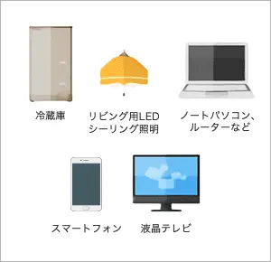 停電時に使用できる家電