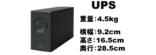 プレミアムモデルの無停電電源装置